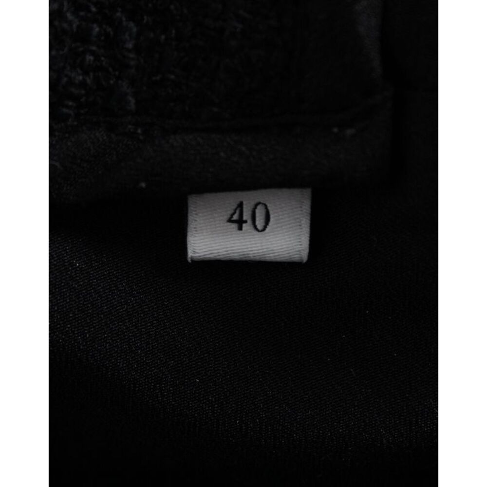 Sandro Paris Scalloped Collar Faustine Short Dress in Black Tweed - Picture 6 of 11